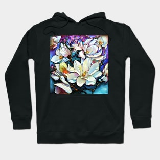 White magnolia Hoodie